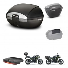 SHAD SH23 alu suitcases + mounting bracket SH45 trunk accessories KIT-459268