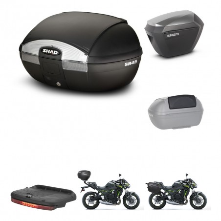 SHAD Maletas sh23 alu + soporte montaje baul SH45 accesorios KIT-459268
