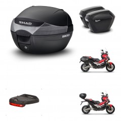 SHAD Maletas sh23 + soporte montaje baul SH33 accesorios KIT-459287