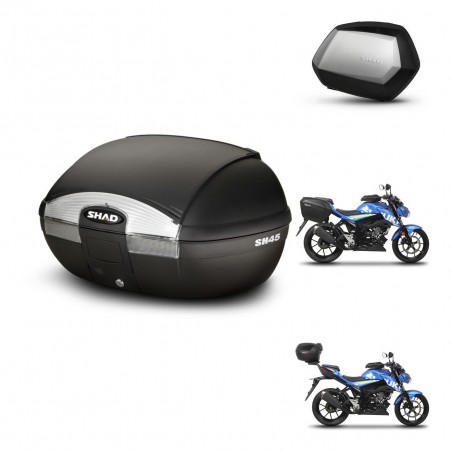 SHAD Maletas SH35 PREMIUM + soporte montaje baul SH45 KIT-459299
