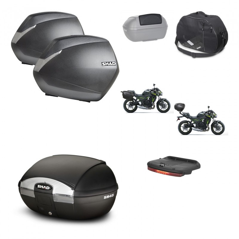 SHAD SH45 trunk + mounting bracket SH36 suitcases accessories KIT-459302