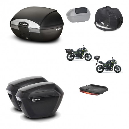 SHAD Maletas sh23 + soporte montaje baul SH45 accesorios KIT-459304