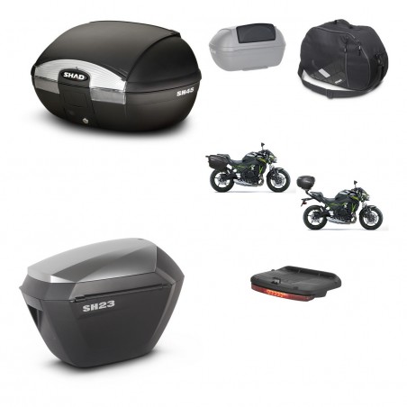 SHAD Maletas sh23 alu + soporte montaje baul SH45 accesorios KIT-459307