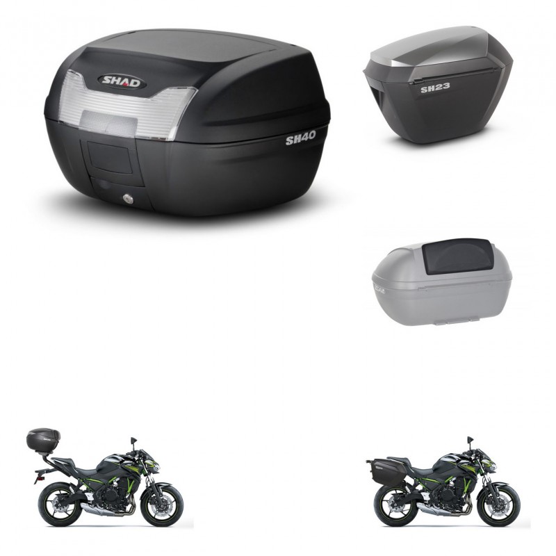 SHAD Maletas sh23 alu + soporte montaje baul SH40 accesorios KIT-459317