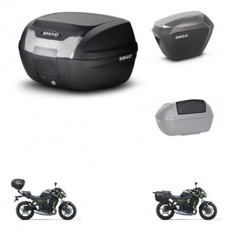 SHAD Maletas sh23 alu + soporte montaje baul SH40 accesorios KIT-459317