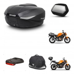 SHAD Maletas SH35 PREMIUM + soporte montaje baul SH58 accesorios KIT-459342