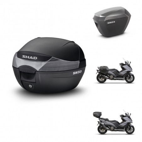 SHAD Maletas sh23 alu + soporte montaje baul SH33 KIT-459348