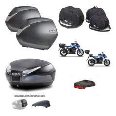SHAD Baul SH48 tapa respaldo + soporte montaje maletas SH36 accesorios 49 L KIT-459388