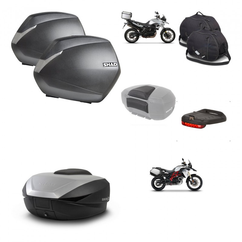 SHAD SH59 trunk + mounting bracket SH36 suitcases accessories 59L KIT-459434