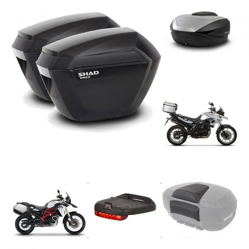 SHAD SH59 trunk + mounting bracket sh23 suitcases accessories 59L KIT-459435