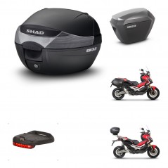 SHAD Maletas sh23 alu + soporte montaje baul SH33 accesorios KIT-459447