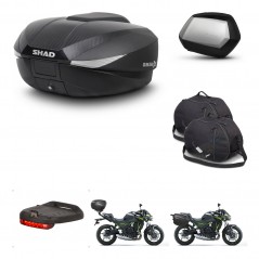 SHAD Maletas SH35 PREMIUM + soporte montaje baul SH58 accesorios KIT-459452