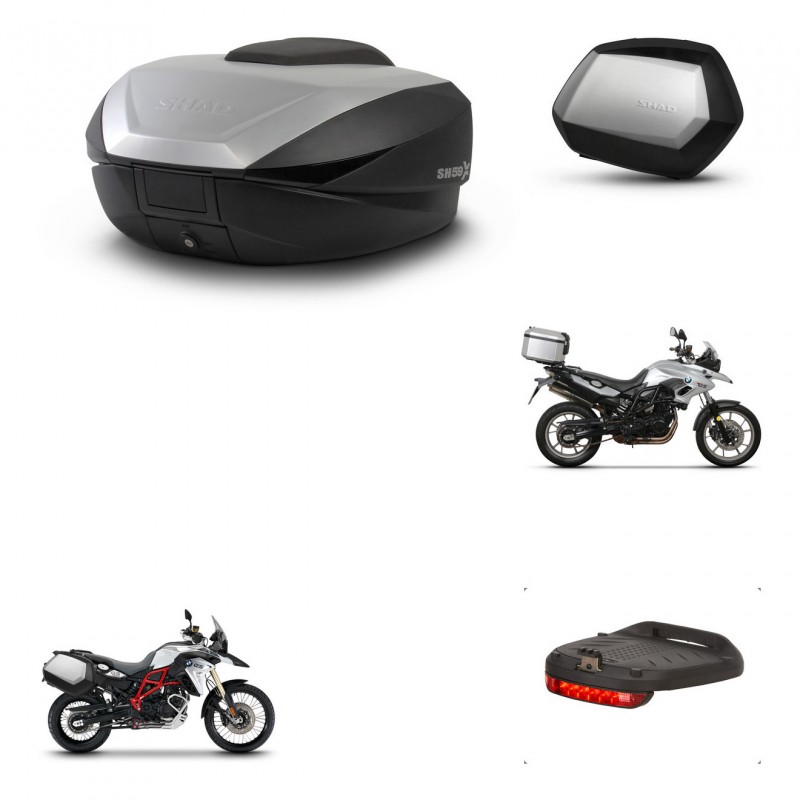 SHAD SH35 PREMIUM suitcases + mounting bracket SH59 trunk accessories 59L KIT-459459