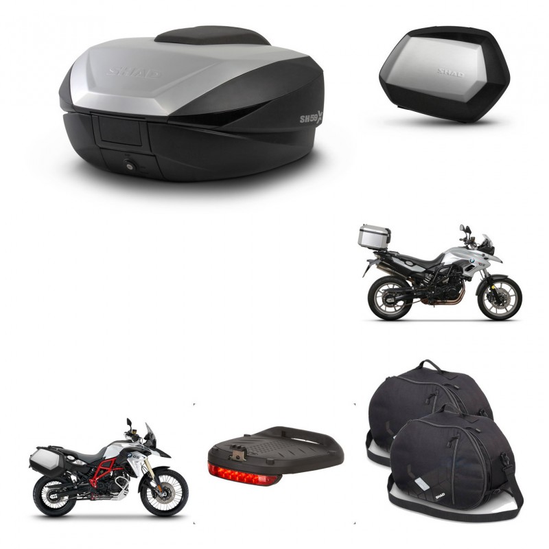 SHAD SH35 PREMIUM suitcases + mounting bracket SH59 trunk accessories 59L KIT-459460