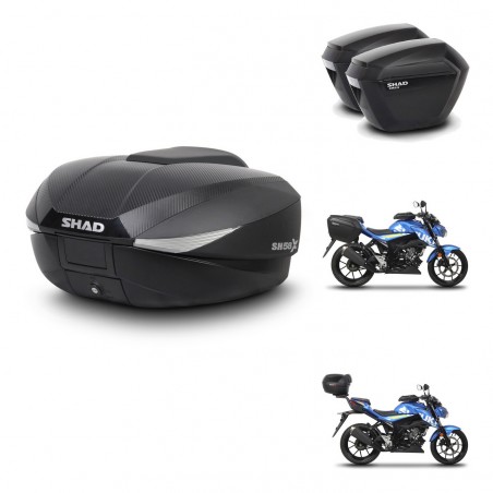 SHAD SH23 suitcases + mounting bracket SH58 trunk KIT-459472