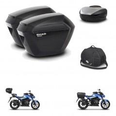 SHAD SH59 trunk + mounting bracket sh23 suitcases accessories 59L KIT-459511