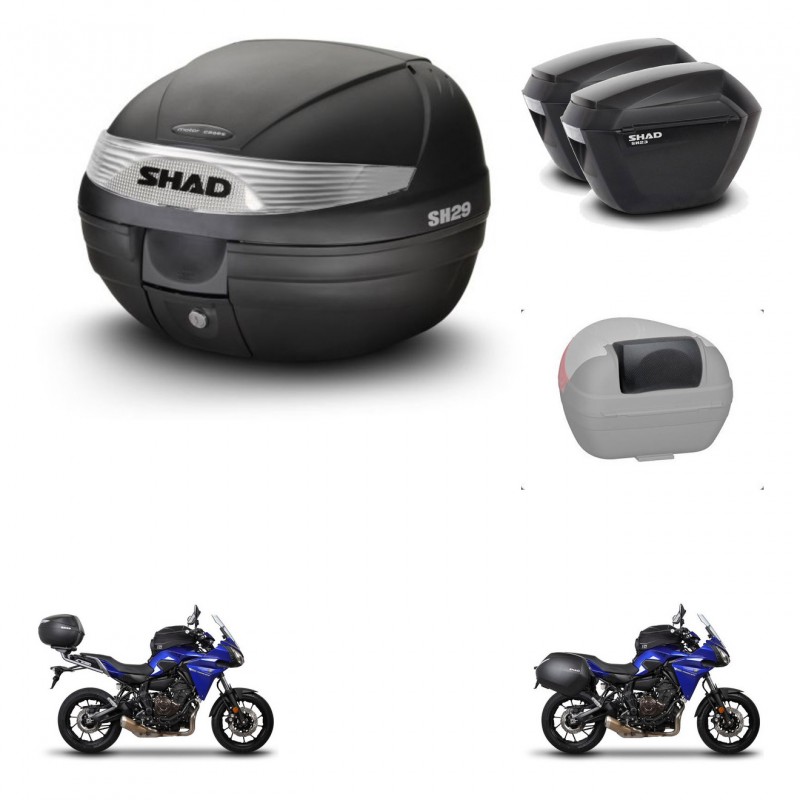SHAD SH23 suitcases + mounting bracket SH29 trunk accessories KIT-459523
