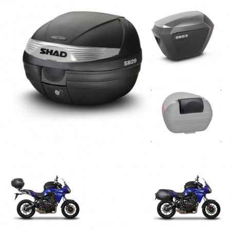 SHAD Maletas sh23 alu + soporte montaje baul SH29 accesorios KIT-459524