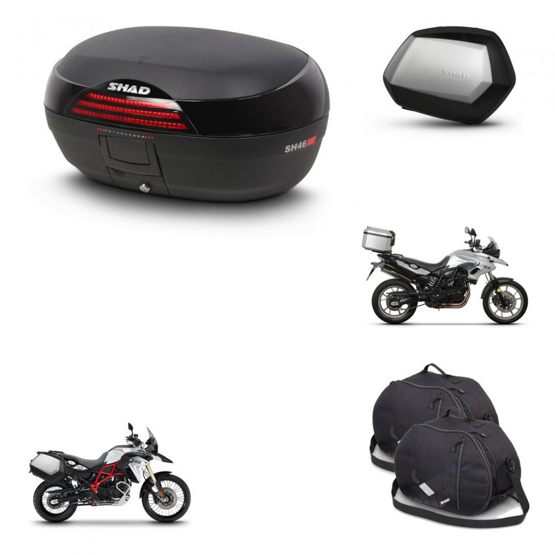 SHAD SH35 PREMIUM suitcases + mounting bracket SH46 trunk accessories 45 L KIT-459531