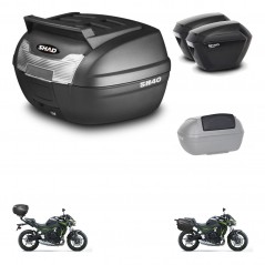 SHAD SH23 suitcases + mounting bracket SH40 trunk top grill accessories KIT-459533