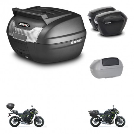 SHAD Maletas sh23 + soporte montaje baul SH40 parrilla superior accesorios KIT-459533