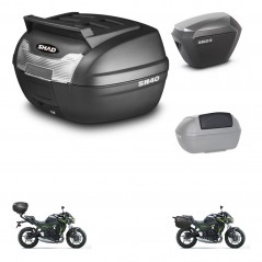 SHAD SH23 alu suitcases + mounting bracket SH40 top grill trunk accessories KIT-459534