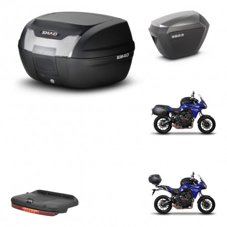 SHAD Maletas sh23 alu + soporte montaje baul SH40 accesorios KIT-459562