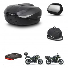 SHAD Maletas SH35 PREMIUM + soporte montaje baul SH58 accesorios KIT-459567