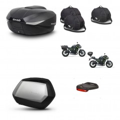 SHAD Maletas SH35 PREMIUM + soporte montaje baul SH58 accesorios KIT-459568
