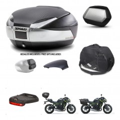 SHAD SH35 PREMIUM suitcases + mounting bracket SH48 trunk backrest cover accessories KIT-459579