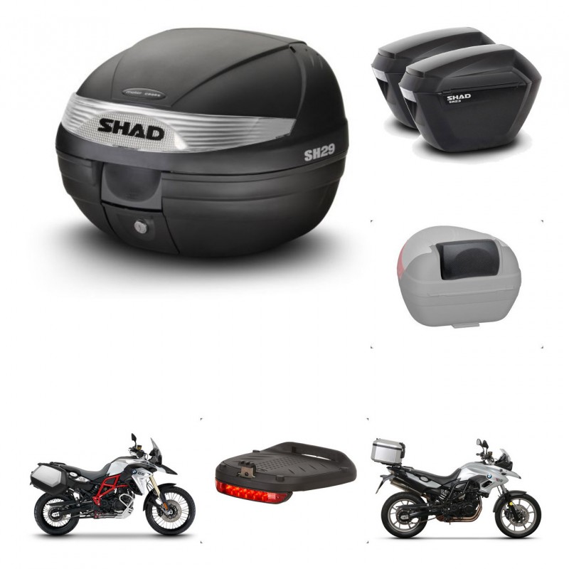 SHAD SH23 suitcases + mounting bracket SH29 trunk accessories KIT-459591