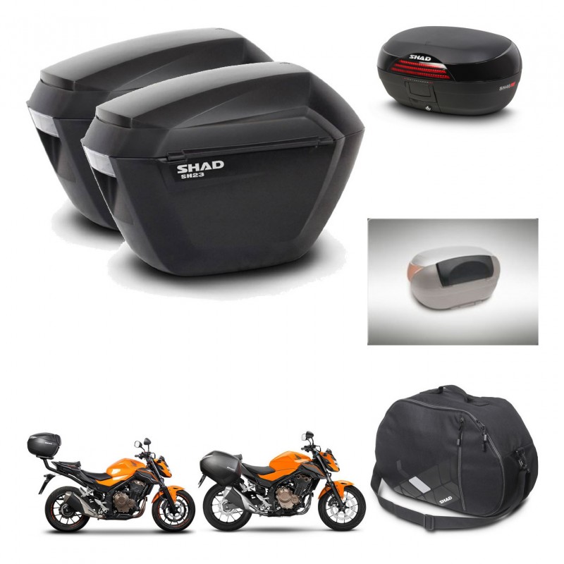 SHAD Baul SH46 + soporte montaje maletas sh23 accesorios 45 L KIT-459595