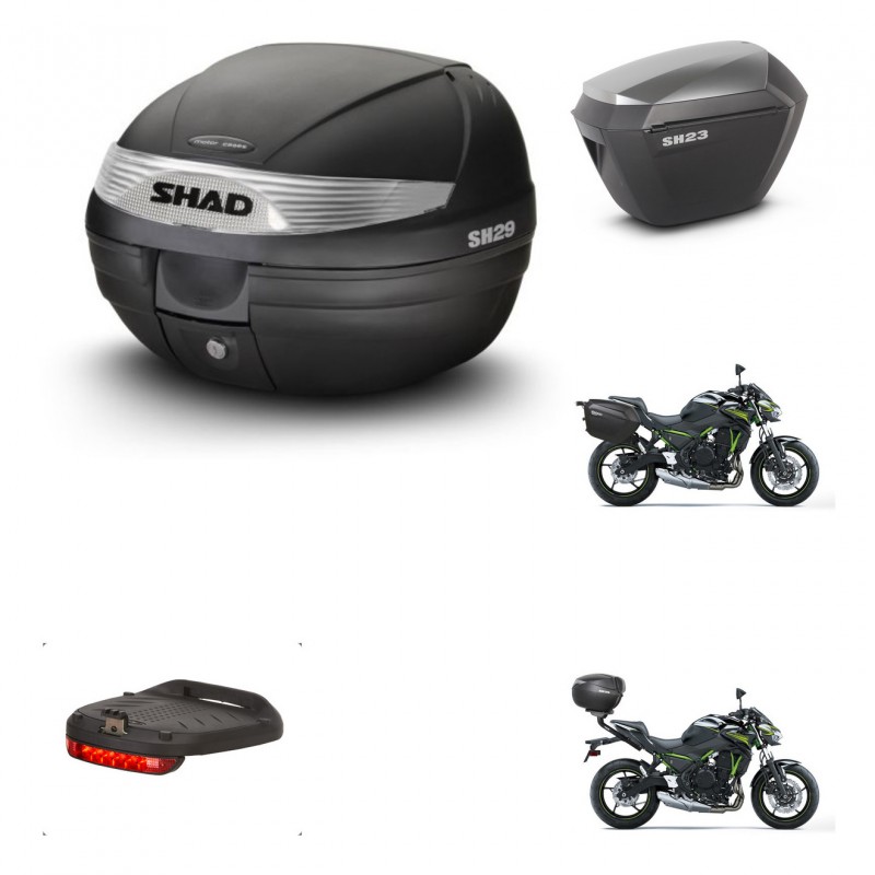 SHAD Maletas sh23 alu + soporte montaje baul SH29 accesorios KIT-459612