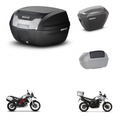 SHAD Maletas sh23 alu + soporte montaje baul SH40 accesorios KIT-459630