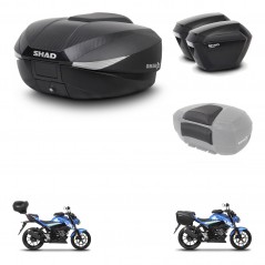 SHAD SH23 suitcases + mounting bracket SH58 trunk accessories KIT-459657
