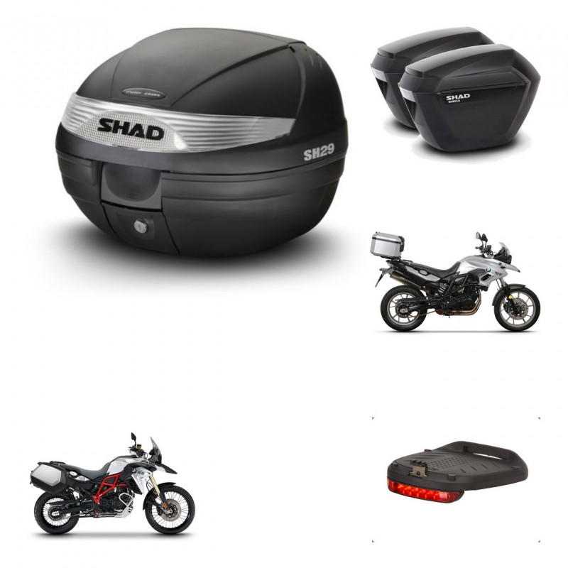 SHAD Maletas sh23 + soporte montaje baul SH29 accesorios KIT-459667