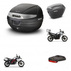 SHAD SH23 alu suitcases + mounting bracket SH29 trunk accessories KIT-459668