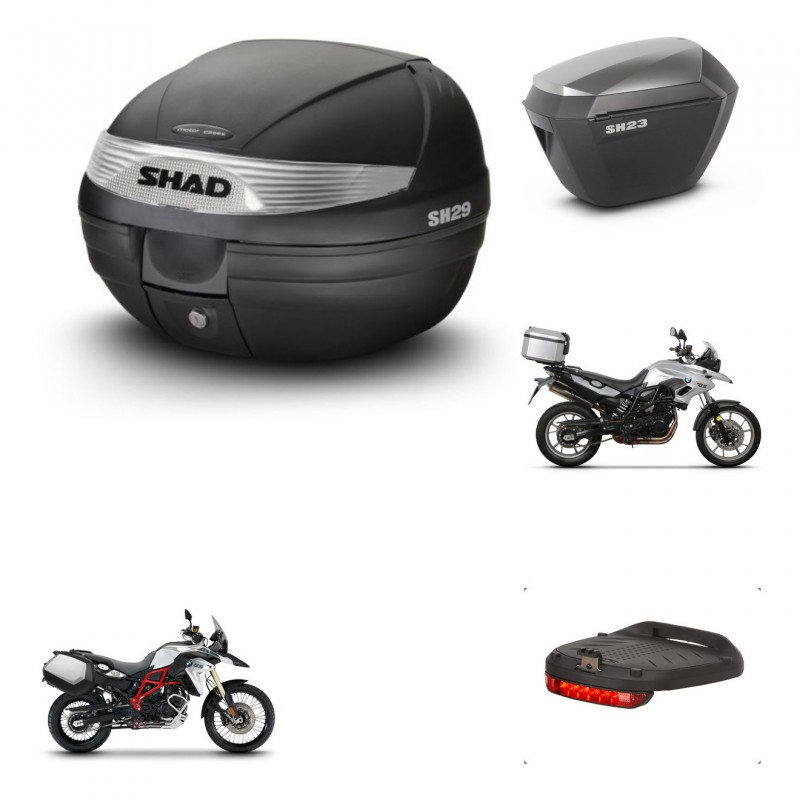 SHAD Maletas sh23 alu + soporte montaje baul SH29 accesorios KIT-459668