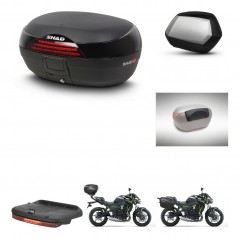 SHAD Maletas SH35 PREMIUM + soporte montaje baul SH46 accesorios 45 L KIT-459675