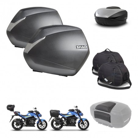 SHAD Baul SH59 + soporte montaje maletas SH36 accesorios 59L KIT-459686