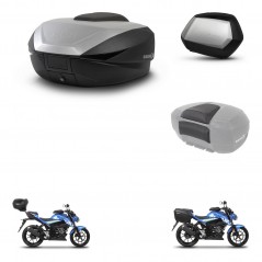 SHAD Maletas SH35 PREMIUM + soporte montaje baul SH59 accesorios 59L KIT-459688