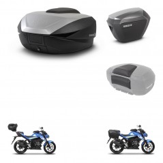 SHAD Maletas sh23 alu + soporte montaje baul SH59 accesorios 59L KIT-459690