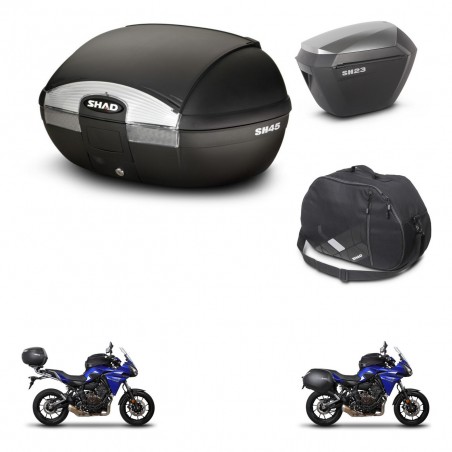 SHAD Maletas sh23 alu + soporte montaje baul SH45 accesorios KIT-459693