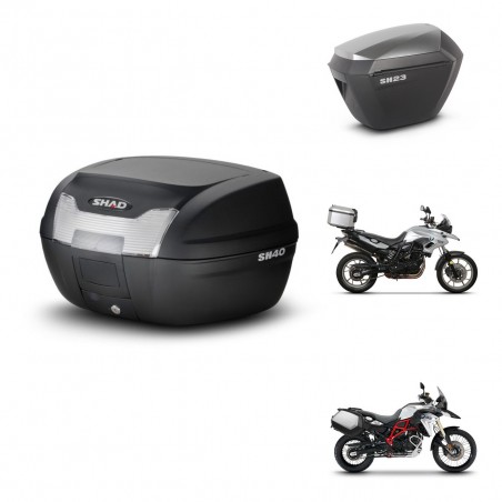 SHAD Maletas sh23 alu + soporte montaje baul SH40 KIT-459695