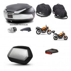SHAD Maletas SH35 PREMIUM + soporte montaje baul SH48 tapa respaldo accesorios KIT-459702