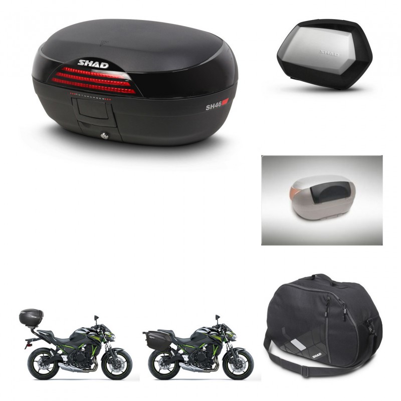 SHAD SH35 PREMIUM suitcases + mounting bracket SH46 trunk accessories 45 L KIT-459735
