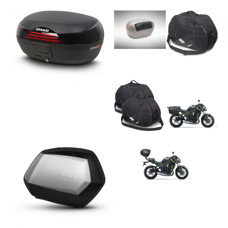 SHAD SH35 PREMIUM suitcases + mounting bracket SH46 trunk accessories 45 L KIT-459736