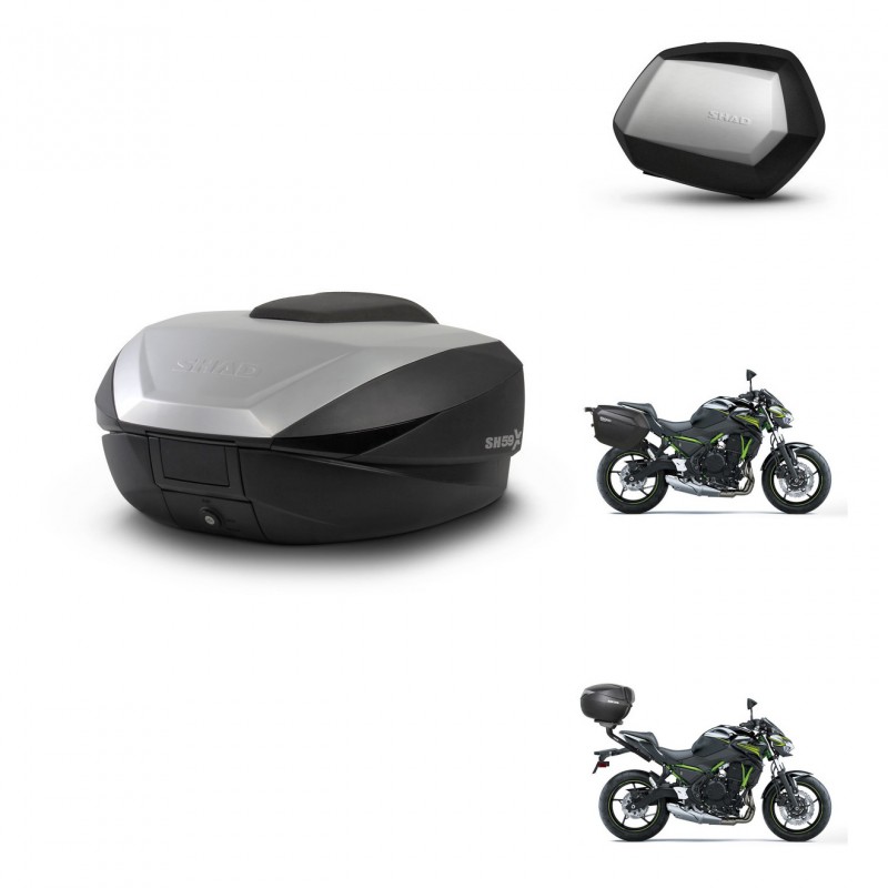 SHAD Maletas SH35 PREMIUM + soporte montaje baul SH59 59L KIT-459750
