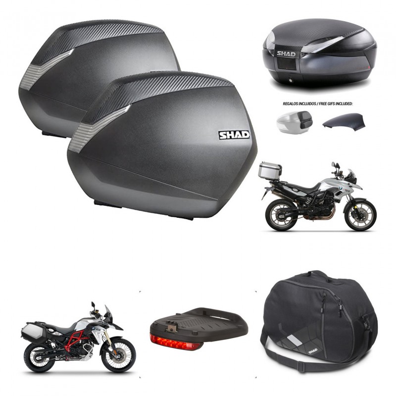 SHAD Baul SH48 tapa respaldo + soporte montaje maletas SH36 accesorios 49 L KIT-459780