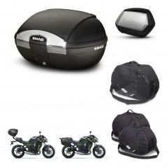 SHAD SH35 PREMIUM suitcases + mounting bracket SH45 trunk accessories KIT-459820